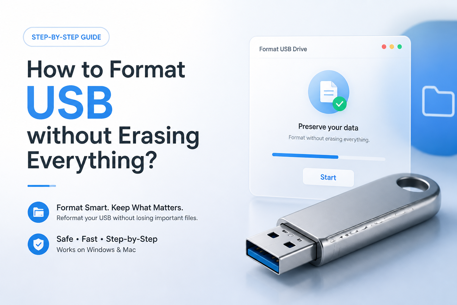 How to Format USB without Erasing Everything? Step-by-Step (2026)