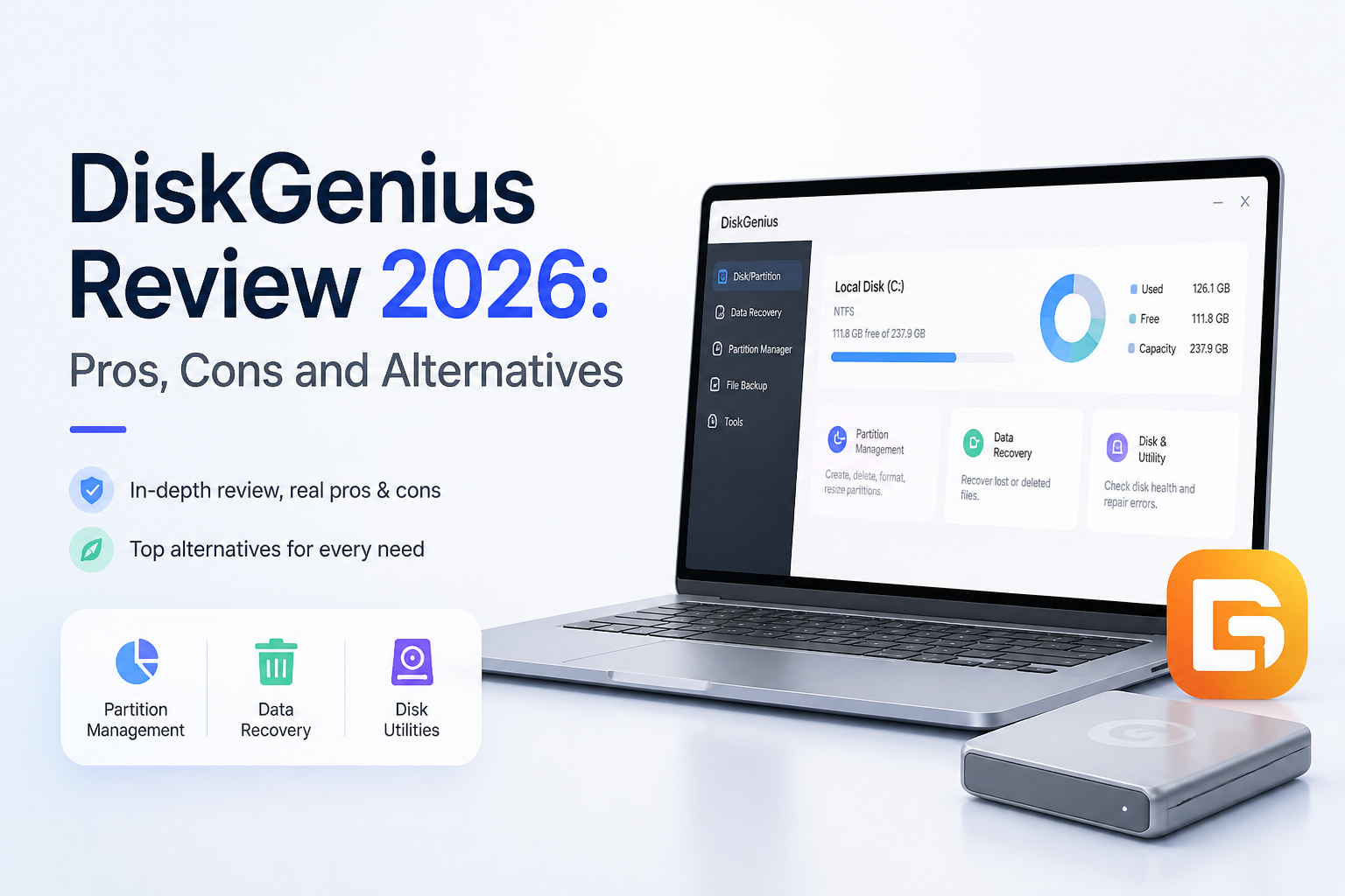 DiskGenius Review 2026: Pros, Cons and Alternatives