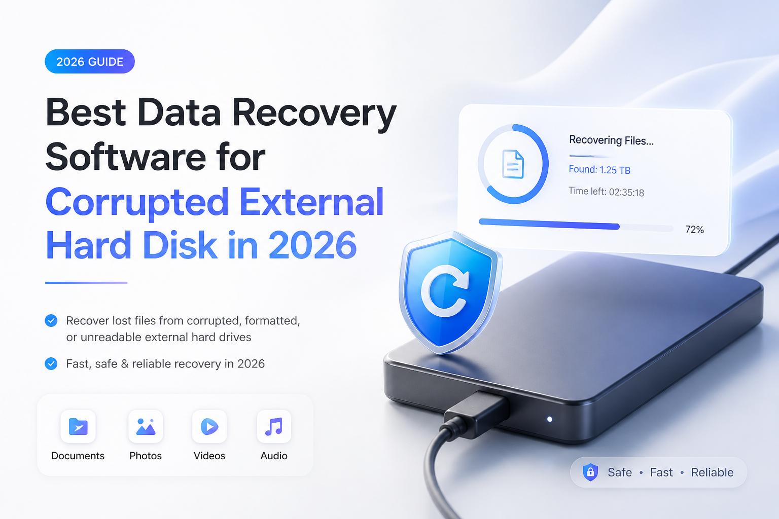 Best Data Recovery Software for Corrupted External Hard Disk in 2026